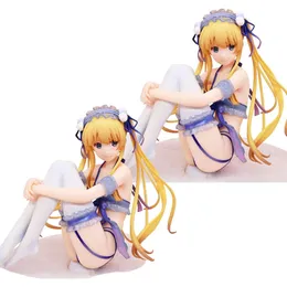 Trajes de mascote 13 cm Figura de anime a maneira de cultivar Eriri Spencer Sexy Pamas Sit Modelo Bonecas Brinquedo Presente Coletar Ornamentos em caixa Material de PVC