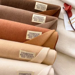 Nuova sciarpa in cashmere artificiale a tinta unita a doppia faccia Sciarpa calda spessa stile coreano invernale femminile Sciarpa con bavaglino per coppia di studenti