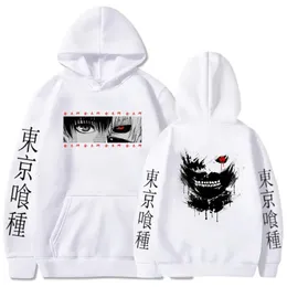 メンズフーディーズスウェットシャツアニメTokyo Ghoul Hoodies Ken Kaneki Graphic Printed Sweatshirts Men Casual Hip Hop StreetwearカップルPulloversルーズフーディー231012
