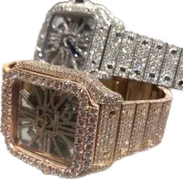 Luxury Moissanite Diamond Watch Cartis Iced Out Watch Designer Mens Watch for Men Watches High Quality Montre Automatic Movement Watches Montre De