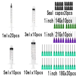 科学的ラボと分配用の科学的ラボ用1ML 3ML 3ML 5ml 10ml卸売プラスチックシリンジ1ml 5ml 10ml、1インチの鈍い12 llを使用して、シリンジツールを測定します