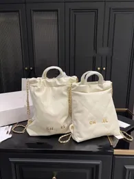 mochila designer saco preto branco luxrys mulheres clássico cordão saco corrente real sacos de couro ouro sacos de ombro moda bolsa de compras saco de viagem para meninas
