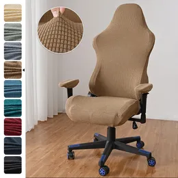 Pokrywa krzesełka Solid Color Gaming Co pokrywa krzesło miękka elastyczność polarna fotela polaru sliporbers