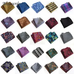 Handdukar 66-färg Män Hanky ​​Pocket Squared Handduk Silk Hankerchief Flower Paisley Floral Wedding Party Gift for Man Accessory 231012