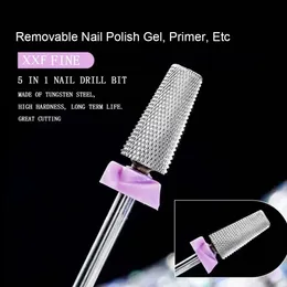 Set manicure per unghie Punte da trapano in acciaio al tungsteno per rimuovere la colla per smalto Gel UV Accessorio 231012