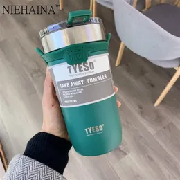 스테인레스 스틸 텀블러 커피 머그 커피 머그 550ml 더블 슬립 케이스 자동차 진공 플라스크 여행 절연 병 335s