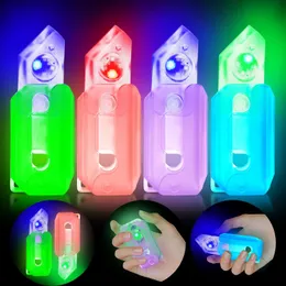 Led Light Up 3D Printed Gravity Toy Knife Glow in The Dark Luminous Plastic Turnip Toys Knife Glow Sensory Toys Carrot Decompression Push Card Stress Relief Toys