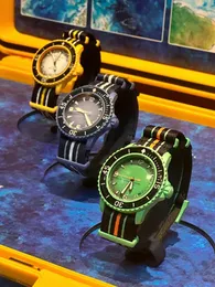 Relógio esportivo unissex de quartzo oceano, relógio da série cinco oceanos, à prova d'água, transparente, tampa traseira giratória, horário mundial, função completa