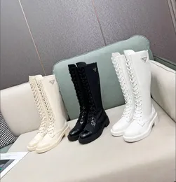 Luksusowe buty zimowe designerskie buty kobiety buty blond buty do włosów zimowe buty środkowe obcasy metalowy dekoracyjny nadruk skórzany tkaninę buty 35-41