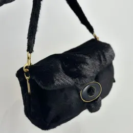 디자이너 Shearling Tabby Satchel Shather Bag Crossbody 모피 통합 럭셔리 브랜드 가방 패션 핸드백 고품질 여성 지갑 전화 지갑 지갑