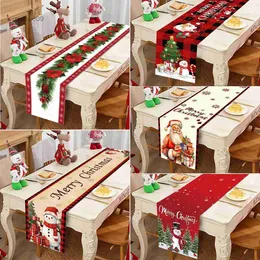 Christmas Decorations Christmas Table Runner Merry Christmas Decorations 2023 For Home Tablecloth Navidad Noel Kerst Xmas Gifts New Year 2024 NatalL23/10/14