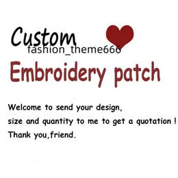 Top Quality Customized DIY All Kind Of Iron On Patches For Clothes Stickers Embroidered Cute Patches Company Name Design Sewing Notions