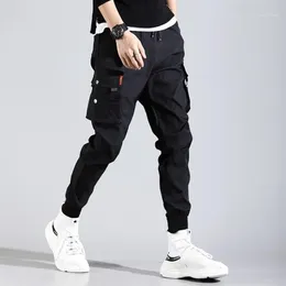 Pantaloni cargo da uomo Hip Hop High Street Kpop Pantaloni cargo casual con molte tasche Pantaloni da jogging Modis Pantaloni streetwear Harajuku1245W