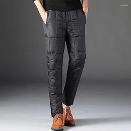 Calças masculinas moda idosos cintura alta para baixo feminino interior exterior engrossado tamanho grande calças respiráveis roupas masculinas
