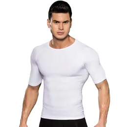 Vücut şekillendirici erkekler vücut zayıflama karın karın jinekomasti iç çamaşırı erkek sıkıştırma t gömlek vücut geliştirme shapewear korseler241a