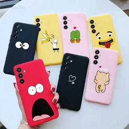 Mobiltelefonfodral Silikontelefonfodral för Samsung Galaxy A54 5G A34 A14 A24 Täck TPU -skydd Soft Cat Para Funna för Samsung A54 A 54 5G Cases L230823