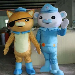 2019 fábrica animada octonauts filme capitão cracas kwazii urso polar trajes da mascote da polícia tamanho adulto 275t