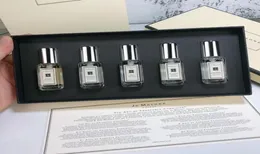 Mais novo kit como presente para mulheres homens conjunto azul fragrância senhora perfume inglês pêra selvagem bluebell spray longo parfum 5pcs * 9ml em 1 caixa entrega rápida4302798