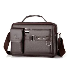 Sacos de cintura homens bolsa de ombro para 104 "ipad pu couro bolsas de negócios mensageiro moda homem crossbody 231013