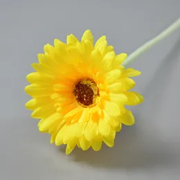 Nuovo arrivo seta artificiale margherita africana Barberton margherita gerbera ramo singolo decorazione di nozze centrotavola fiori margherita fiori all'aperto