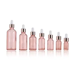 5 ml 10 ml 30 ml 50 ml Tropfflaschen für ätherische Öle, Augentropfflasche für Parfümflüssigkeit mit roségoldenen Deckeln, nachfüllbar, Diwaq