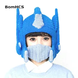 Bonés Chapéus BomHCS Cool Engraçado Capacete Beanie Inverno Quente 100 Handmade Knit Filme Periferia S para Criança L Adulto 231013