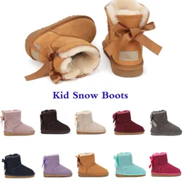 Stövlar barn stövlar australien snö boot designer barn skor vinter klassisk ultra mini boot botton baby pojkar flickor ankel tossor barn päls mocka uglies