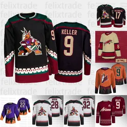 Arizona Coyotes New Jersey Reverse Retro Clayton Keller, Cooley
