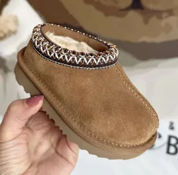 Toddler Tasman II Slippers Tazz Baby Shoes Kids Chestnut Fur Slides Sheepskin Shearling Classic Ultra Mini Boot Winter Mules Slip-on Wool Little Big603