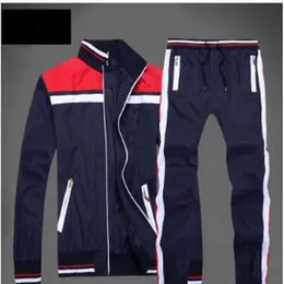 New Autumn Men's full zip tracksuit men sport suit white cheap men sweatshirt and pant suit hoodie and pant set sweatsuit me254H