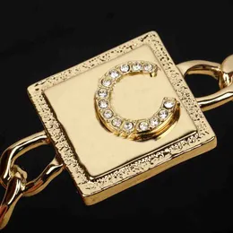 2023 Luxury quality Charm opened bangle with square design and sparkly diamond in 18k gold plated have stamp PS4660A