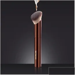 Pincéis de maquiagem Ampulheta Ambient Soft Glow Foundation Brush - Cabelo inclinado Creme Líquido Contorno Cosméticos Ferramentas de Beleza Drop Delivery Dh8U6