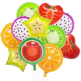 Balão metalizado em forma de maracujá, abacaxi, melancia, sorvete, rosquinha, festa de aniversário, chá de bebê, decoração ll