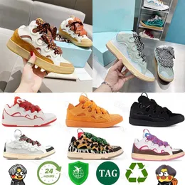 Tasarımcı Sıradan Ayakkabı Erkekler Lüks Lavins Ayakkabı Kabartmalı Deri Burucu Spor Ayakkabıları Calfskin Stripe Streç Pamuk Düşük Kauçuk Platform taban Trainers Boyut