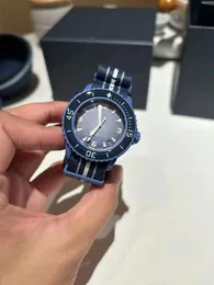 Heren sportkwarts oceaanhorloge Atlantic Watch Religio Masculino transparante achterkant volledig functioneel Five Ocean horloge