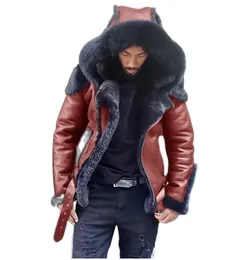 Designer Winter MensJacket Coat fur jacket Punk Style Shopping Autumn And Leather & Suede Faux Fur Faux Leather mens Faux Leather