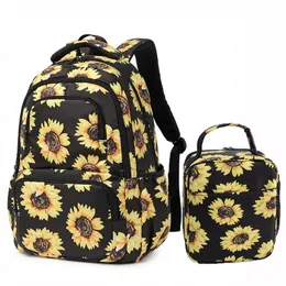 حقائب الظهر Sunflower School S للأطفال الفتيات الأولية Bag Bag Bag Broofbox Gift 231013