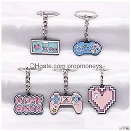 Cartoon Accessories Keychains Animation Game Character Peripheral Alloy Key Ring Fixed Hair Baby, Kids Maternity Cartoon Products Dh1Vm