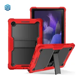 Samsung için Çocuk Dostu Tablet Kılıfları Tab A8 10.5 x205 x200 Ağır Hizmet Hedef Hibrit Sert Yumuşak Tampon Kickstand Kapak