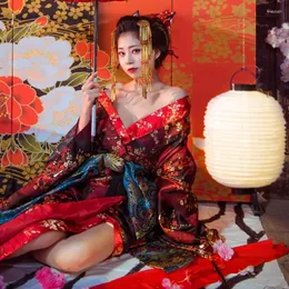 Ethnic Clothing 2023 Women Japanese Style Kimono Yukata Traditional Costume Female Dress Cosplay Ladies With Obi FF3432