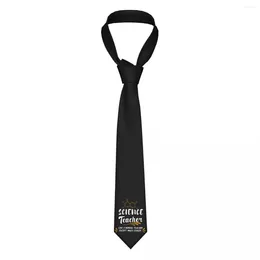 Bow Ties Science Science Teache Necktie Men Skinny Polyester 8 CM Chemistry Beck Tie لإكسسوارات القميص المكتب Gravatas