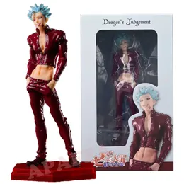 Brinquedos de dedo 21cm os sete pecados capitais proibição anime figura pop up desfile julgamento do dragão meliodas figura de ação adulto brinquedos modelo colecionável