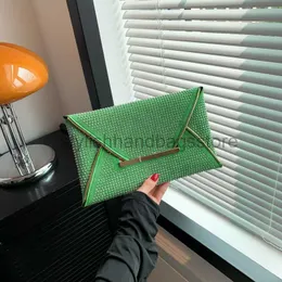 Bags Hot Diamond Fashion Western Style 2023 Early Autumn Personalized Diamond New Casual Change Handheld Bag Women's Bagstylishhandbagsstore