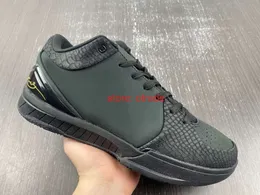 Top Quality Designer Shoes 4 Protro Black Mamba Basketball Shoes Zoom 4 Series GIGI Men Trainers Sports Outdoor Sneakers with box Free Shippping