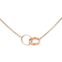 Collana di lusso in metallo amore collane di design regalo di San Valentino moda gioielli alla moda per le donne catene estetiche placcato argento gioielli hip hop uomo delicatiQ10