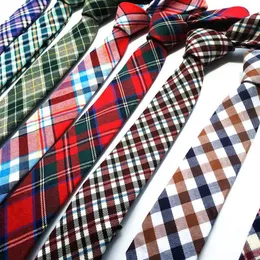 Neck Ties 5 5CM Cotton Linen High Quality Skinny Tie Mens Neckties Gravata Corbata Estrecha Hombre For Men Mfrs Corbatas Lote345N