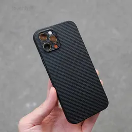 Handyhüllen Carbon gelötete PP-Telefonhülle für iPhone 12 13 14 15 11 Pro Max Mini XS XR Back Case Cases Cover Plus L230823