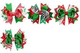 Accessori per capelli Baby Christmas Coda di rondine Fiocco Forcina Ornamenti per bambini Copricapo Regali per le vacanze