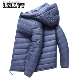 Parkas masculinas para baixo inverno 90% com capuz parkas jaquetas masculinas outono impermeável à prova de vento pato jaqueta casaco todas as estações parkas outerwearl231014