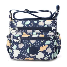 Evening Bags Fashion Floral Pattern Women Shoulder Bag High Quality Durable Fabric Crossbody Casual Flower Multipockets Handbag 231013